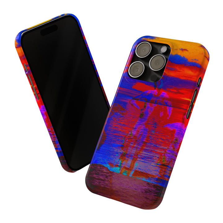 Slim Cute Phone Cases for Iphone | iPhone 15 Case | iPhone 15 Pro Max, Iphone 14 Case, Iphone 14 Pro Max, Iphone 13, Red Blue Sunset - Studio40ParkLane