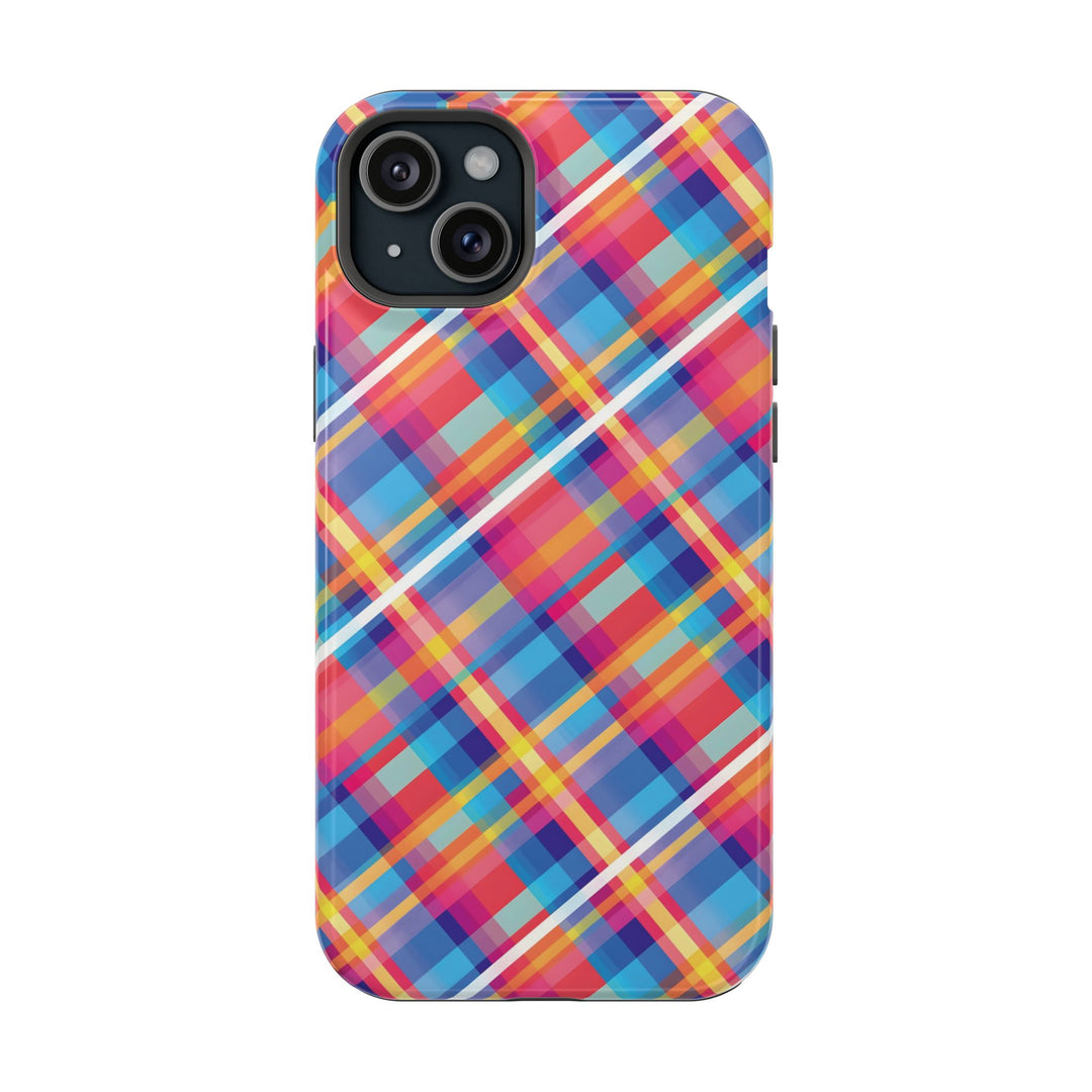 Checkered Plaid Magsafe Gift for Her Cute Phone Case for Iphone, | iPhone 16 | iPhone 15 Pro Max, Iphone 14 Pro Max, 13 12 11 10 9 8 7 - Studio40ParkLane