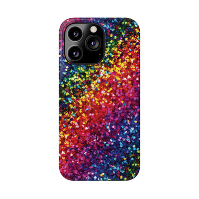 Slim Non-Glitter Muted Color Faux Play on Glitter Effect Gift for Her Cute Phone Cases for Iphone 16 Pro Max | iPhone 15 Case | iPhone 15 Pro Max Case, Iphone 14, Iphone 14 Pro Max, Iphone 13 12 11 8 7