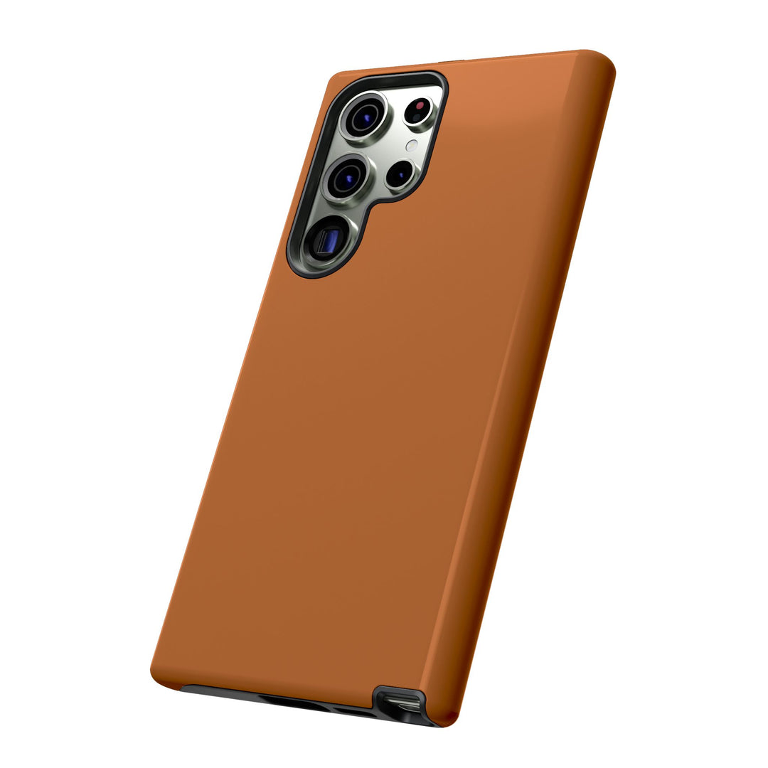 Premium Tough Rusty Brown Orange Gift for Her Cute Phone Cases for Samsung S25 S24, S23, S22, S21, Iphone, 16, 15, 14, 13 Pro Max Ultra - Studio40ParkLane