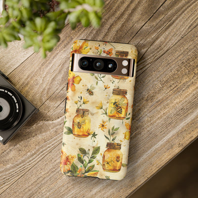 Impact Resistant, Honey Bees, Cute Phone Cases for Samsung S24, S23, S22, S21, IPhone 15 pro Iphone 14 pro Iphone 13 IPhone 12 Iphone 11