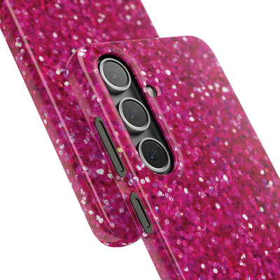 Snap Non-Glitter Muted Pink Play on "Faux" Glitter Effect Cute Phone Cases for Samsung and Iphone, 16, 15, 14, S24, S23, S22, S21, S20, Plus and Ultra