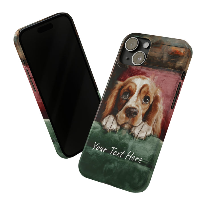 Slim Personalized Cute iPhone Cases - | iPhone 15 Case | iPhone 15 Pro Max Case, Iphone 14 Case, Iphone 14 Pro Max, Iphone 13, Cocker Spaniel Dog - Studio40ParkLane