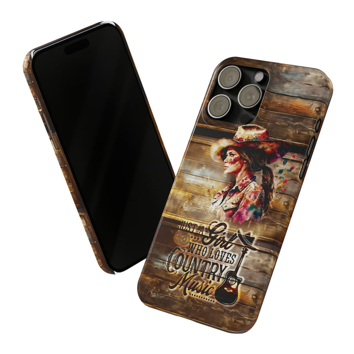 Slim Cute Phone Cases for Iphone - | iPhone 15 Case | iPhone 15 Pro Max Case, Iphone 14 Case, Iphone 14 Pro Max, Iphone 13, Country Music Girl - Studio40ParkLane