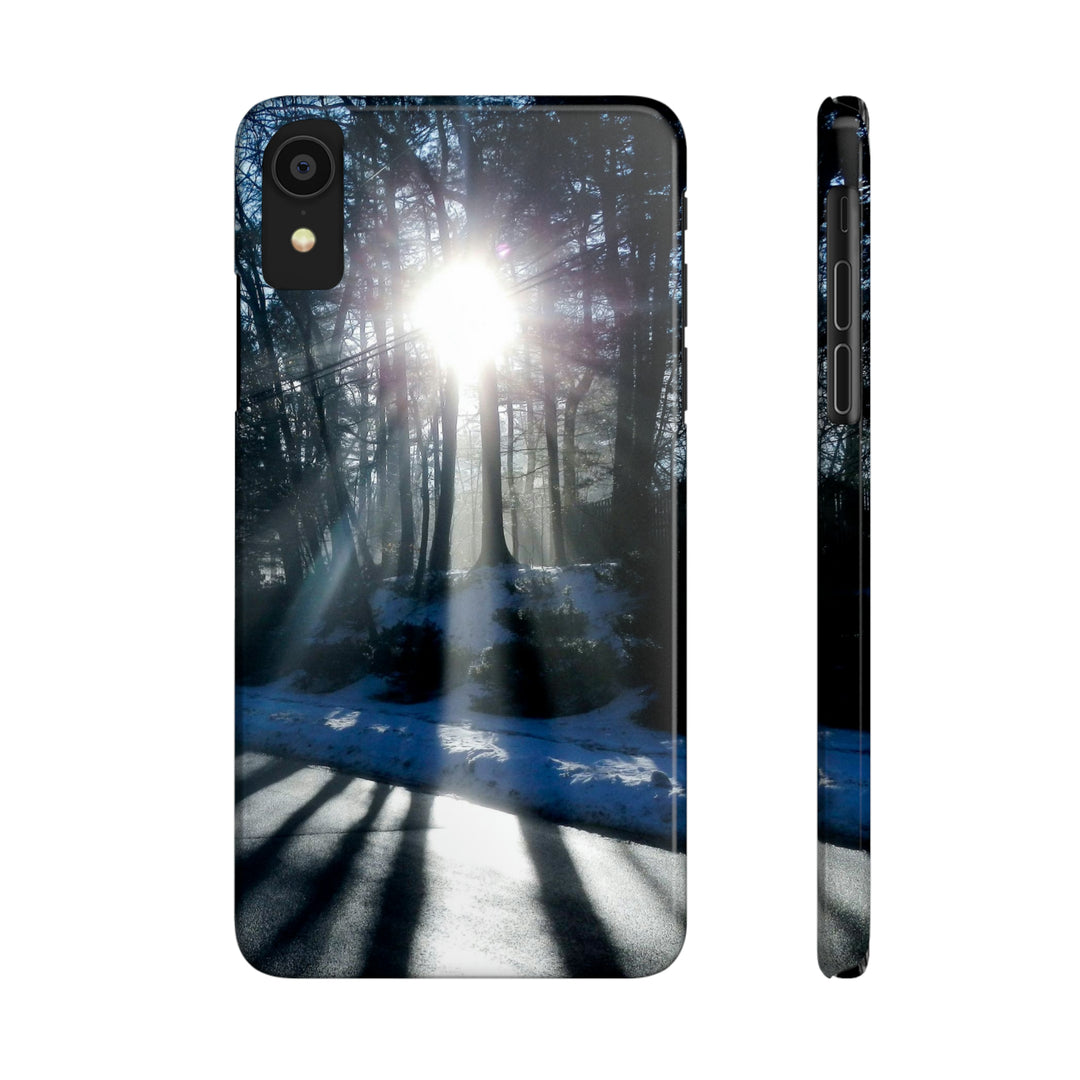 Slim Cute Phone Cases for Iphones - | iPhone 15 Case | iPhone 15 Pro Max Case, Iphone 14 Case, Iphone 14 Pro Max, Iphone 13, Winter Morning Sun - Studio40ParkLane