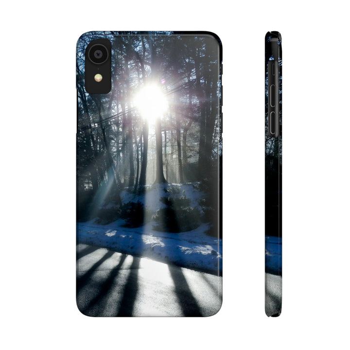 Slim Cute Phone Cases for Iphones - | iPhone 15 Case | iPhone 15 Pro Max Case, Iphone 14 Case, Iphone 14 Pro Max, Iphone 13, Winter Morning Sun - Studio40ParkLane