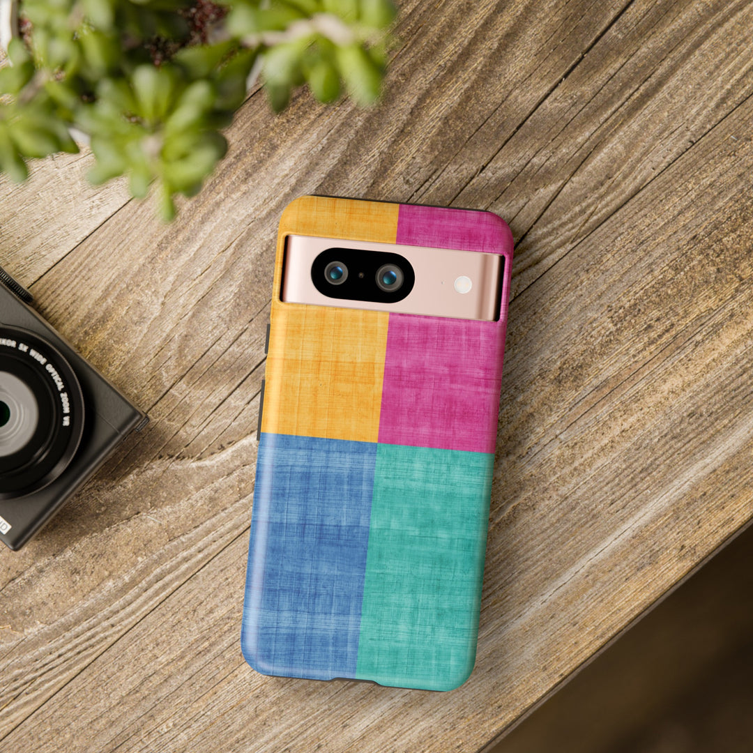Impact Resistant, Colored Shapes, Cute Phone Cases for Samsung S24, S23, S22, S21, IPhone 15 pro Iphone 14 pro Iphone 13 IPhone 12 Iphone 11 - Studio40ParkLane