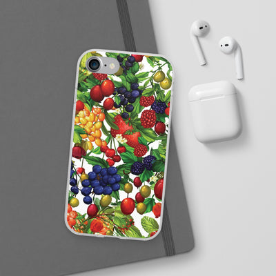 Cute Flexi Phone Cases, For Samsung Galaxy and Iphone, Summer Mixed Fruit, Galaxy S23 Phone Case, Samsung S22 Case, Samsung S21, Iphone 15, Iphone 14, Iphone 13