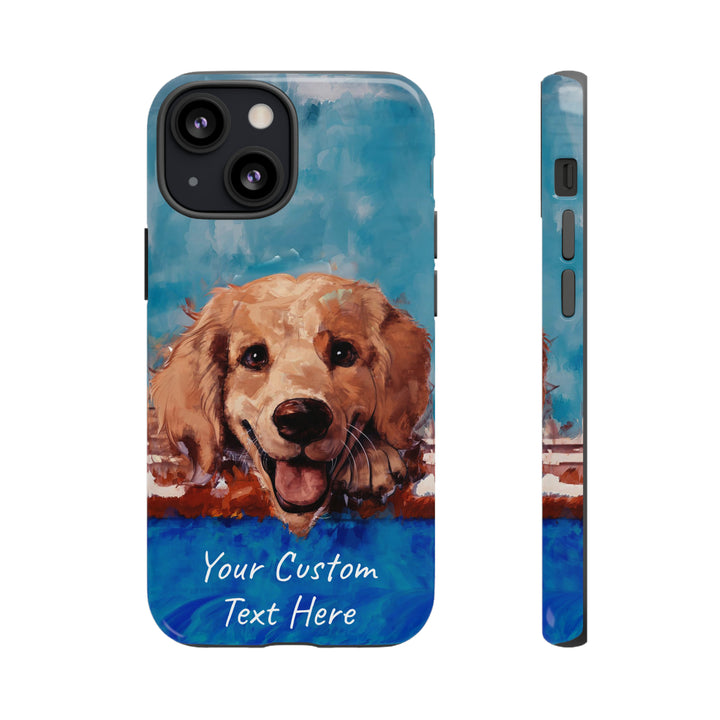 Personalize this Cute IPhone Case | Golden Retriever Dog iPhone Case, iPhone 15 Case | iPhone 15 Case, Iphone 14 Case, Iphone 14 Pro Max Case - Studio40ParkLane