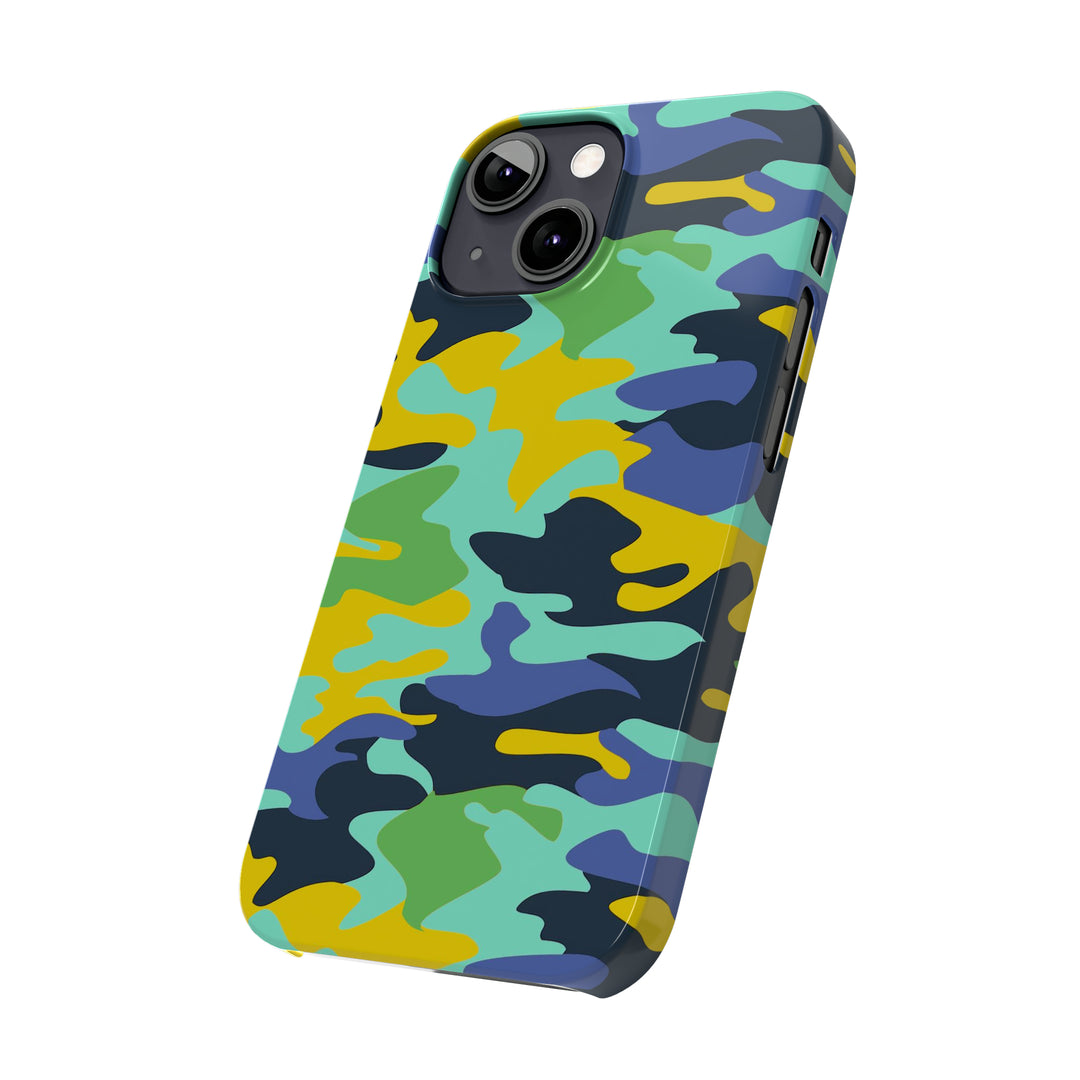 Slim Cute Phone Cases for Iphone - | iPhone 15 Case | iPhone 15 Pro Max Case, Iphone 14 Case, Iphone 14 Pro Max, Iphone 13, Late Spring Camouflage - Studio40ParkLane