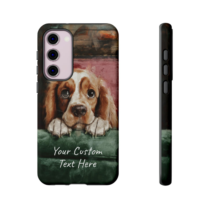 Personalize this Cute Samsung Phone Case | Cocker Spaniel Dog Samsung Phone Case | Galaxy S23, S22, S21, S20 | Customized Samsung Case - Studio40ParkLane