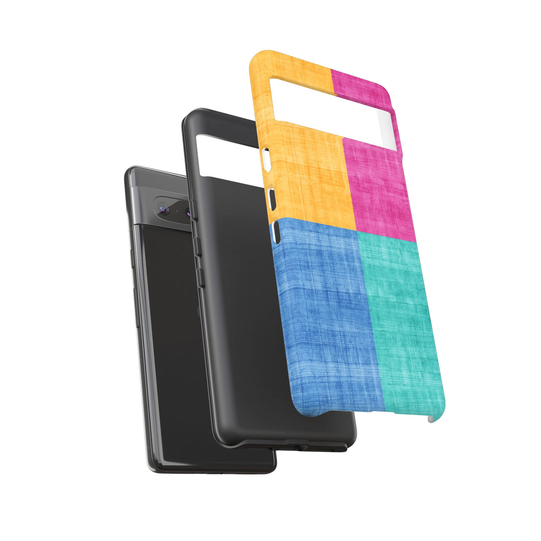 Impact Resistant, Colored Shapes, Cute Phone Cases for Samsung S24, S23, S22, S21, IPhone 15 pro Iphone 14 pro Iphone 13 IPhone 12 Iphone 11 - Studio40ParkLane