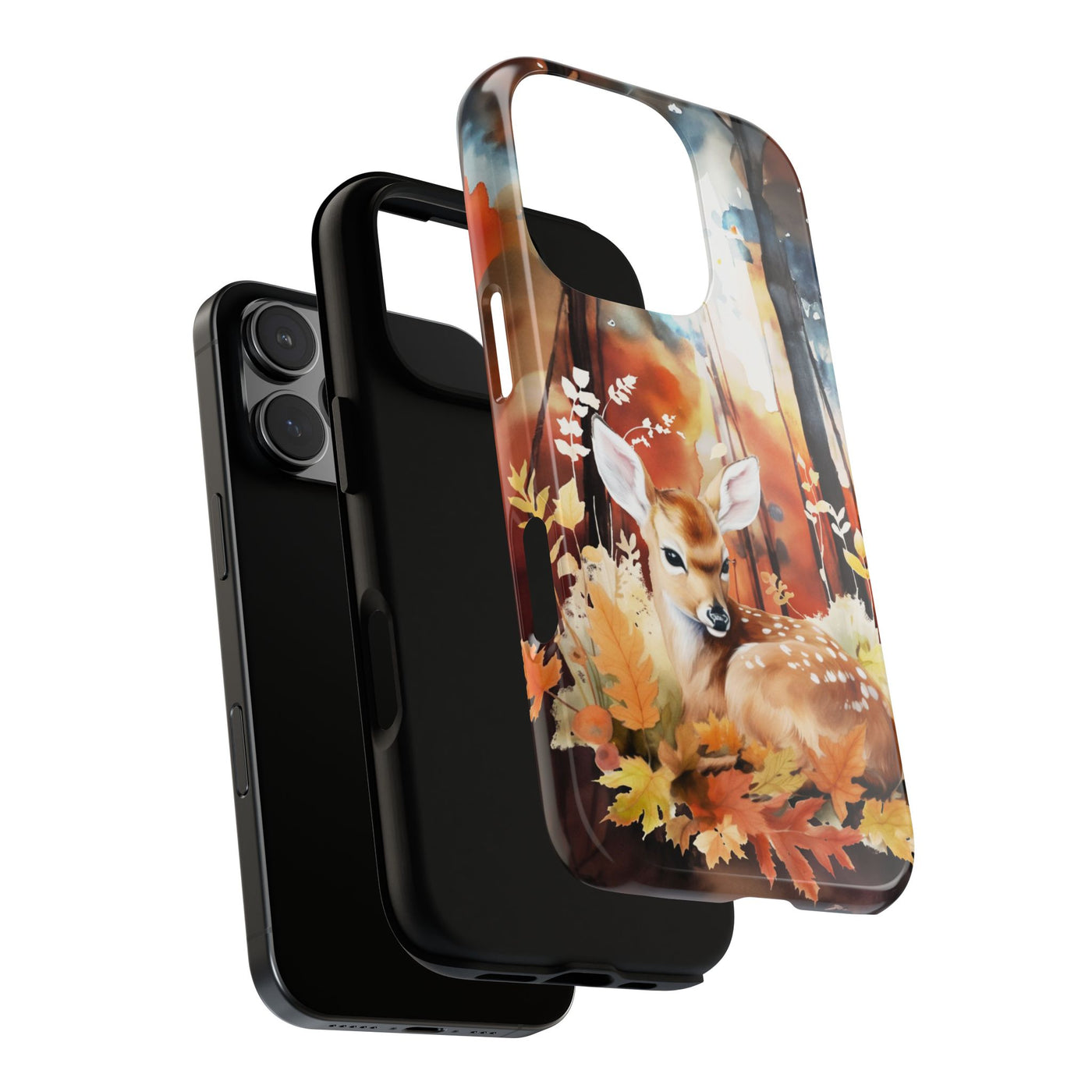 Autumn Fall Deer Forest Gift for Her Cute Phone Case for, Samsung Galaxy S24, S23, S22, S21, IPhone 16 Case | Iphone 15, Iphone 14, IPhone 13 Case