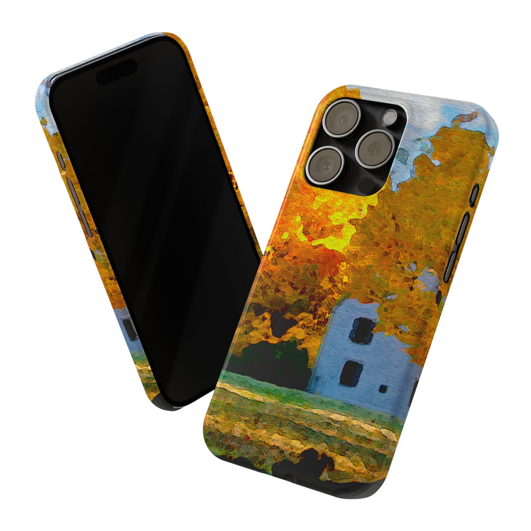 Slim Cute Phone Cases for Iphone - | iPhone 15 Case | iPhone 15 Pro Max Case, Iphone 14 Case, Iphone 14 Pro Max, Iphone 13, New England Fall Leaves - Studio40ParkLane