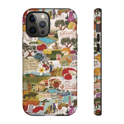 Italy Tuscany Coquette Collage Tough Premium Phone Case - For iPhone 17 Pro Max iPhone 16 Pro iPhone 15 Iphone 14 Plus 13 Pro 12 11 10 XR - Studio40ParkLane