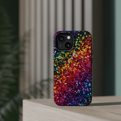 Non Glitter Color Composition Magsafe Cute Phone Case for Iphone Gift for Her,  | iPhone 15 Case | iPhone 15 Pro Max Case, Iphone 14, Iphone 14 Pro Max, Iphone 13, Iphone 16