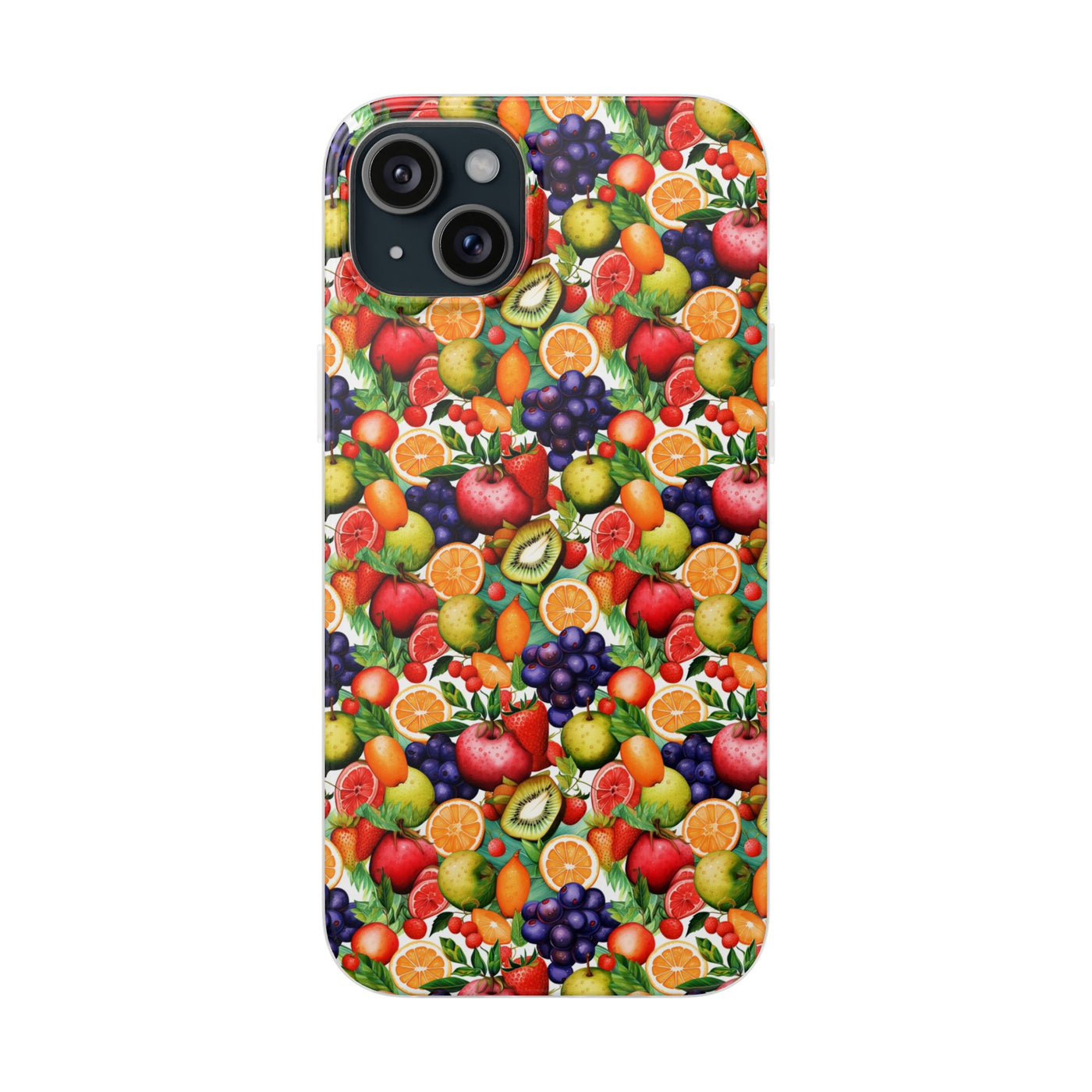 Cute Flexi Phone Cases, Summer Fruit Mix, Compatible with Samsung Galaxy S23, Samsung S22, Samsung S21, Samsung S20, Galaxy S20 Ultra