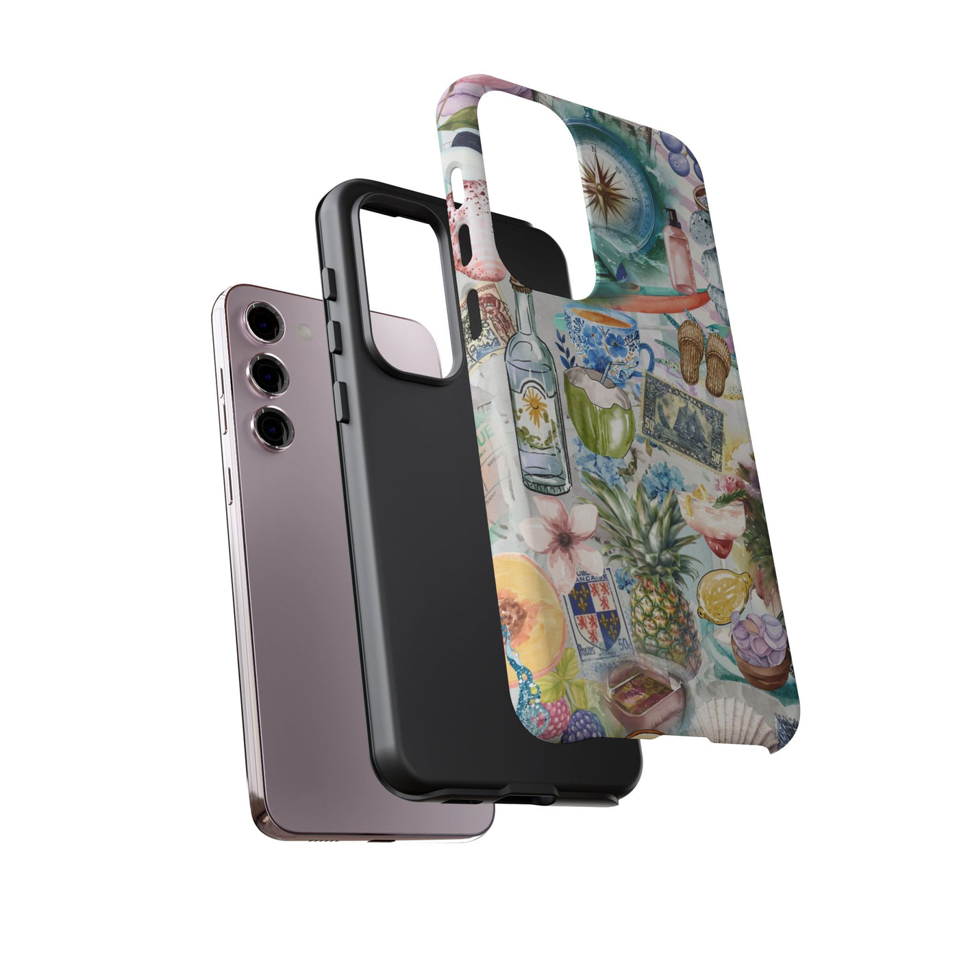 Impact Resistant, Travel Coquette Collage, Cute Phone Cases for Samsung S24, S23, S22, S21, IPhone 15 pro Iphone 14 pro Iphone 13 IPhone 12 Iphone 11