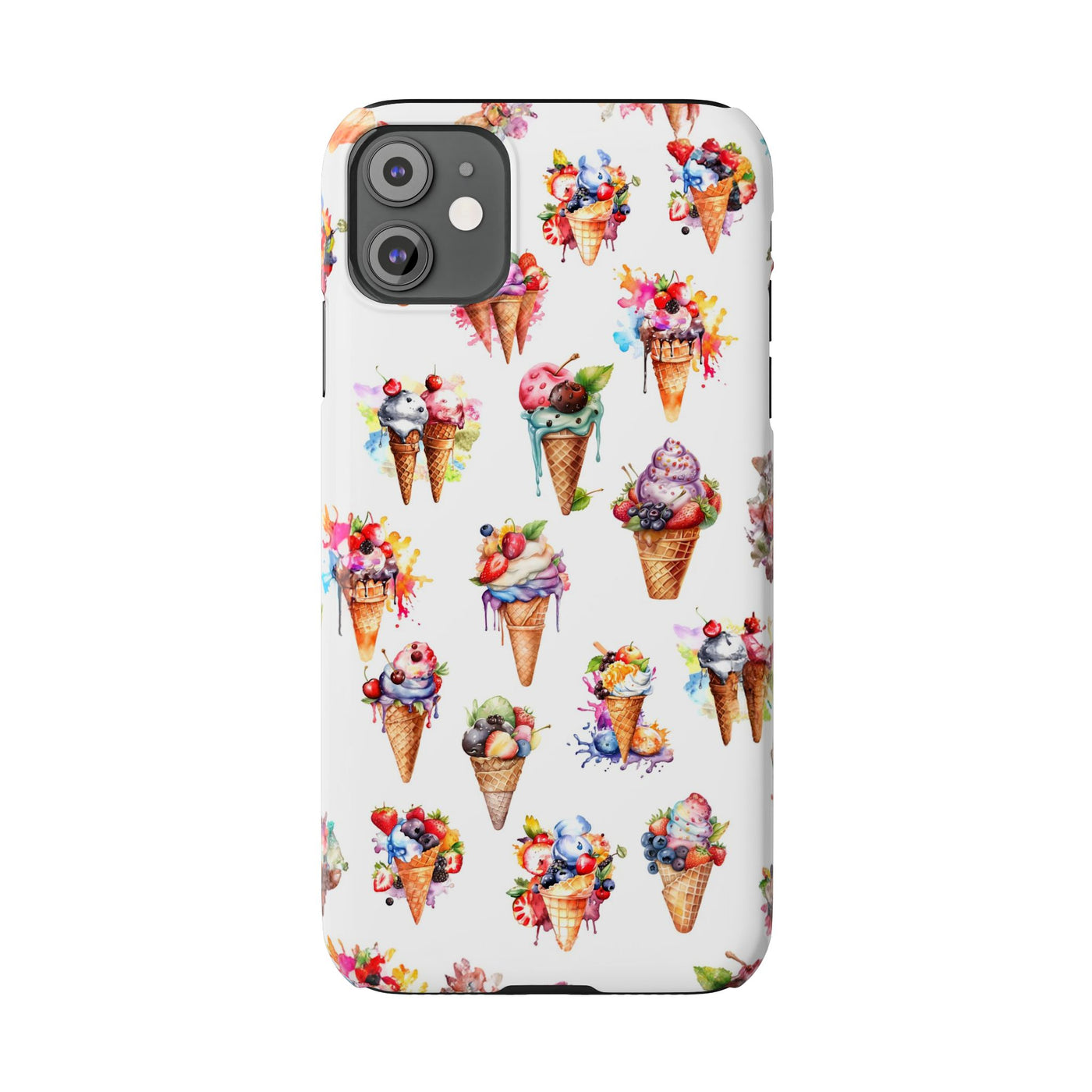 Slim Summer Ice Cream Slim Cute Phone Cases for Iphone  | iPhone 15 Case | iPhone 15 Pro Max Case, Iphone 14, Iphone 14 Pro Max, Iphone 13