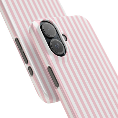 Slim Sweet Pink Striped Cute Phone Case for Iphone 16 - | iPhone 15 Pro Max Case | iPhone 14 Case Iphone 13 12 11 10 9 8 7 X XS Gift for Her