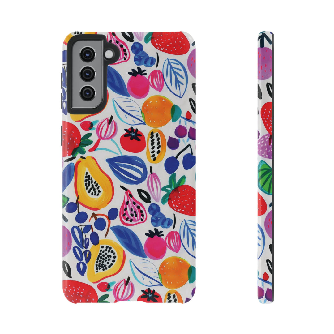 Premium Tough Summer Fruit Collage Gift for Her Cute Phone Cases for Samsung and Iphone, 16, 15, 14, S24, S23, S22, S21, S20, Plus, Ultra, Pro - Studio40ParkLane