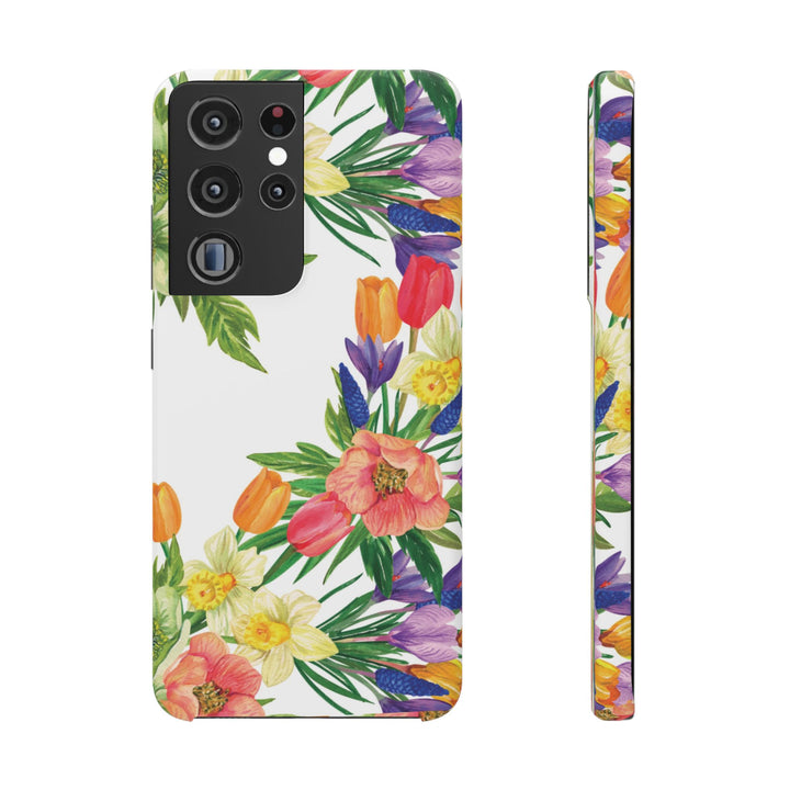 Sleek Snap Spring Summer Flowers Cute Phone Case for iPhone 16 15 14 13 12 11 X Xs Max Xr Pro Plus Samsung Galaxy S24 S23 S22 S21 S20 Ultra