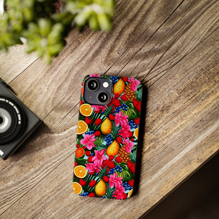 Slim Cute Phone Cases for Iphone - | iPhone 15 Case | iPhone 15 Pro Max Case, Iphone 14 Case, Iphone 14 Pro Max, Iphone 13, Summer Mixed Fruit - Studio40ParkLane
