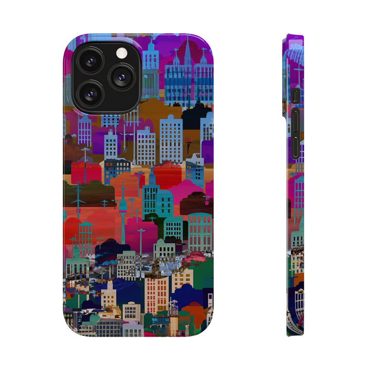 Slim Cute Phone Cases for Iphone - | iPhone 15 Case | iPhone 15 Pro Max Case, Iphone 14 Case, Iphone 14 Pro Max, Iphone 13, Summer Big City - Studio40ParkLane