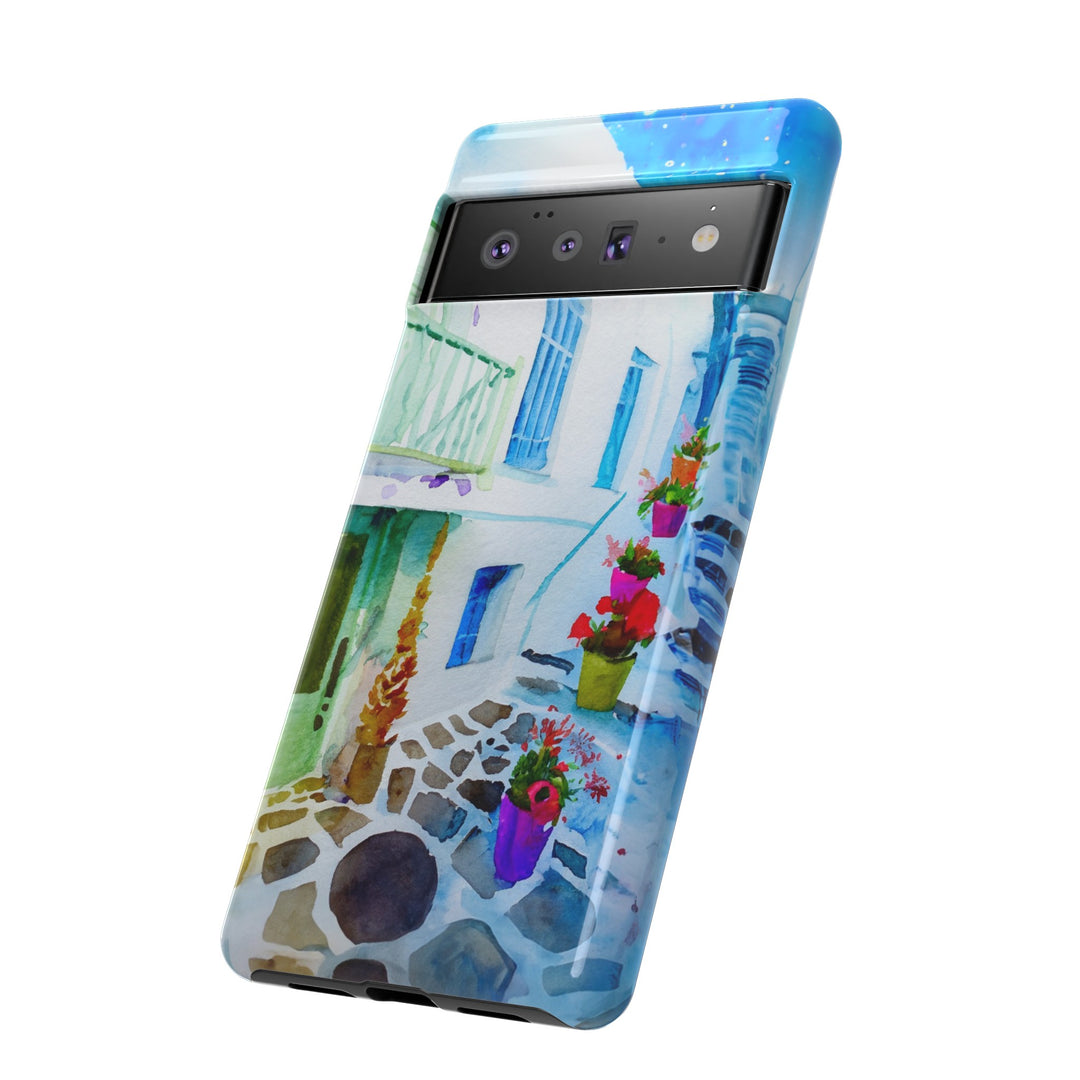 Impact Resistant, Greece House, Cute Phone Cases for Samsung S24, S23, S22, S21, IPhone 15 pro Iphone 14 pro Iphone 13 IPhone 12 Iphone 11 - Studio40ParkLane