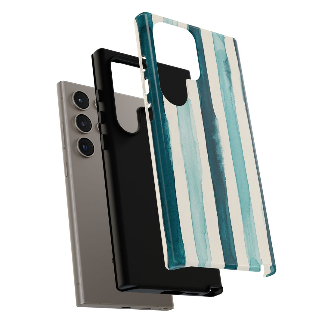 Tough Cute Green Stripes Phone Case, for IPhone 17 Pro Max | Iphone 17 Air, Iphone 16, IPhone 15, 14 13 12, Samsung Galaxy S26, S25, S24, S23