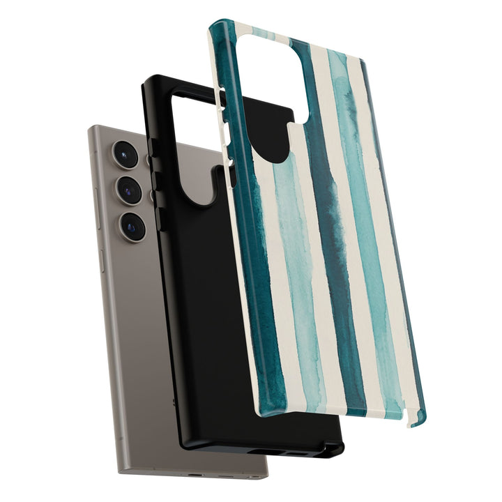 Tough Cute Green Stripes Phone Case, for IPhone 17 Pro Max | Iphone 17 Air, Iphone 16, IPhone 15, 14 13 12, Samsung Galaxy S26, S25, S24, S23