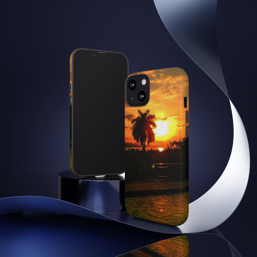 Cute Samsung Case | Cool Iphone Case | Summer Jamaica Pool Sunset, Samsung S24, S23, S22, S21, IPhone 15 Case | Iphone 14 Case, Iphone 13 Case - Studio40ParkLane