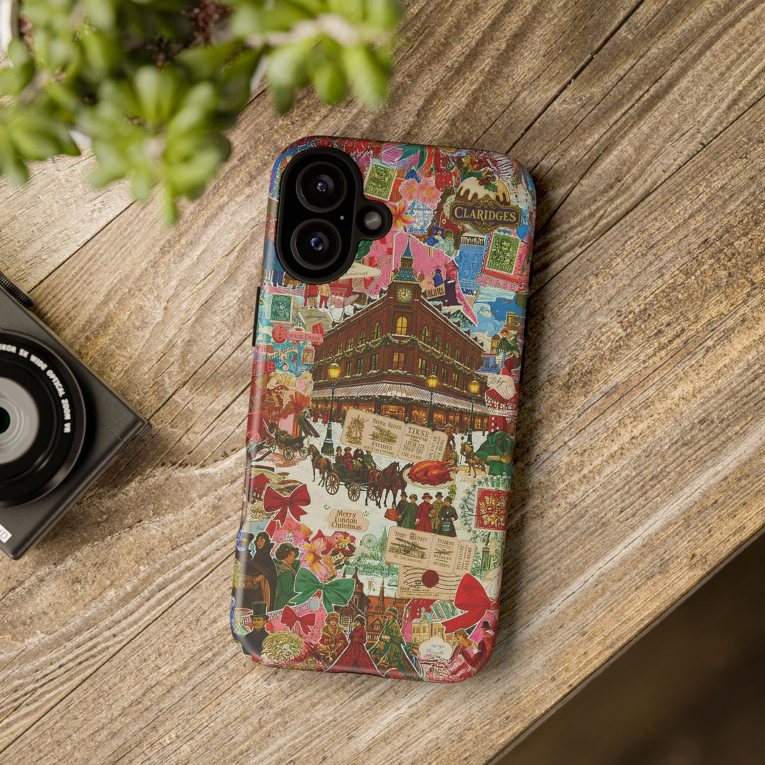 Aesthetic Tough London Coquette Collage Premium Phone Case - For iPhone 17 Pro Max iPhone 16 Pro iPhone 15 Iphone 14 Plus 13 Pro 12 11 10 XR - Studio40ParkLane