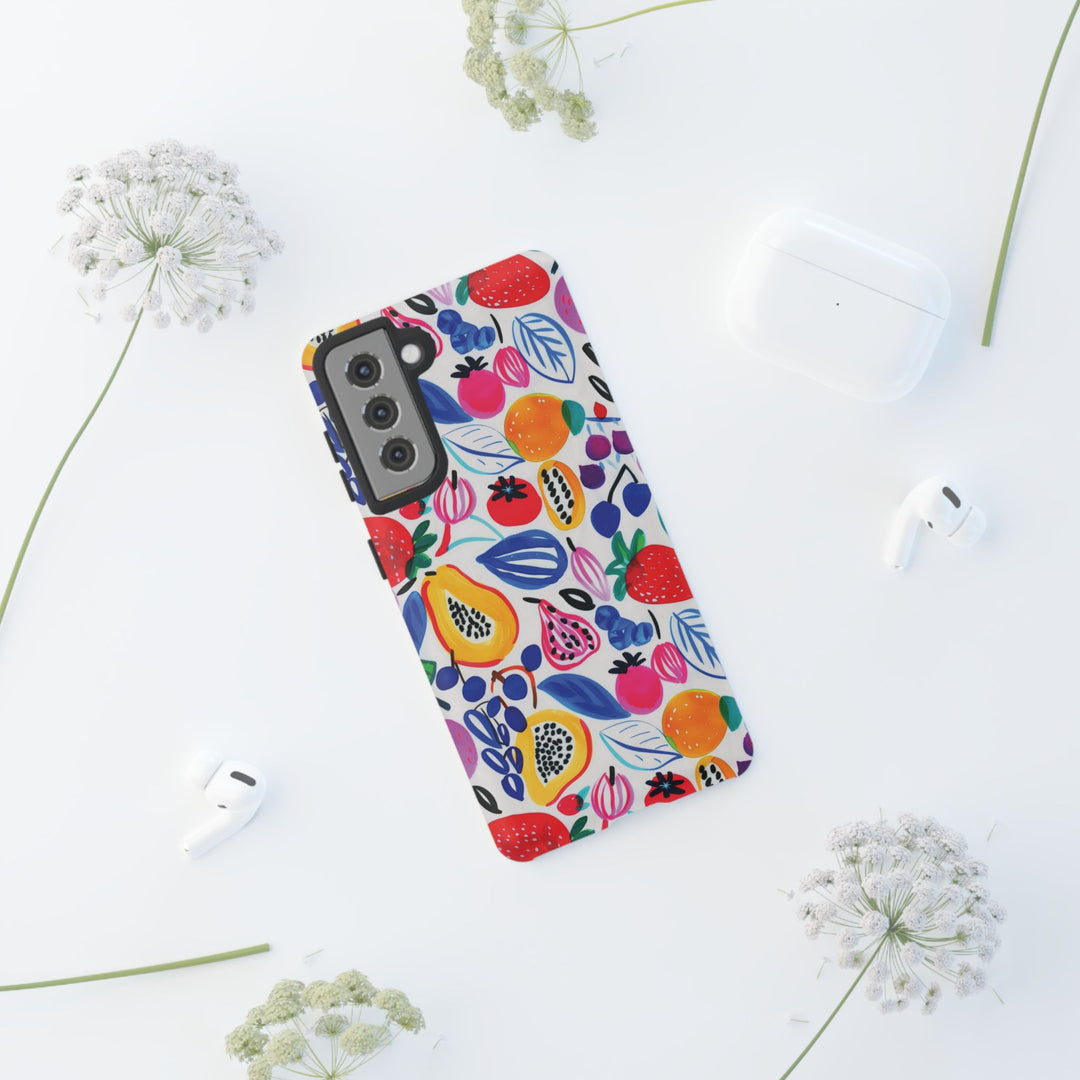 Premium Tough Summer Fruit Collage Gift for Her Cute Phone Cases for Samsung and Iphone, 16, 15, 14, S24, S23, S22, S21, S20, Plus, Ultra, Pro - Studio40ParkLane