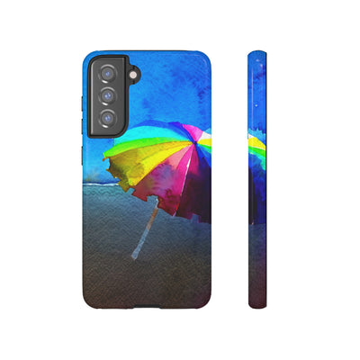 Cute Samsung Case | Cool Iphone Case | Summer Colorful Beach Parasol, Samsung S24, S23, S22, S21, IPhone 15 Case | Iphone 14 Case, Iphone 13 Case