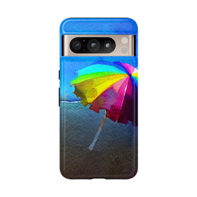 Cute Samsung Case | Cool Iphone Case | Summer Colorful Beach Parasol, Samsung S24, S23, S22, S21, IPhone 15 Case | Iphone 14 Case, Iphone 13 Case