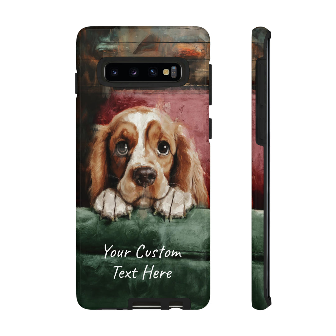 Personalize this Cute Samsung Phone Case | Cocker Spaniel Dog Samsung Phone Case | Galaxy S23, S22, S21, S20 | Customized Samsung Case - Studio40ParkLane