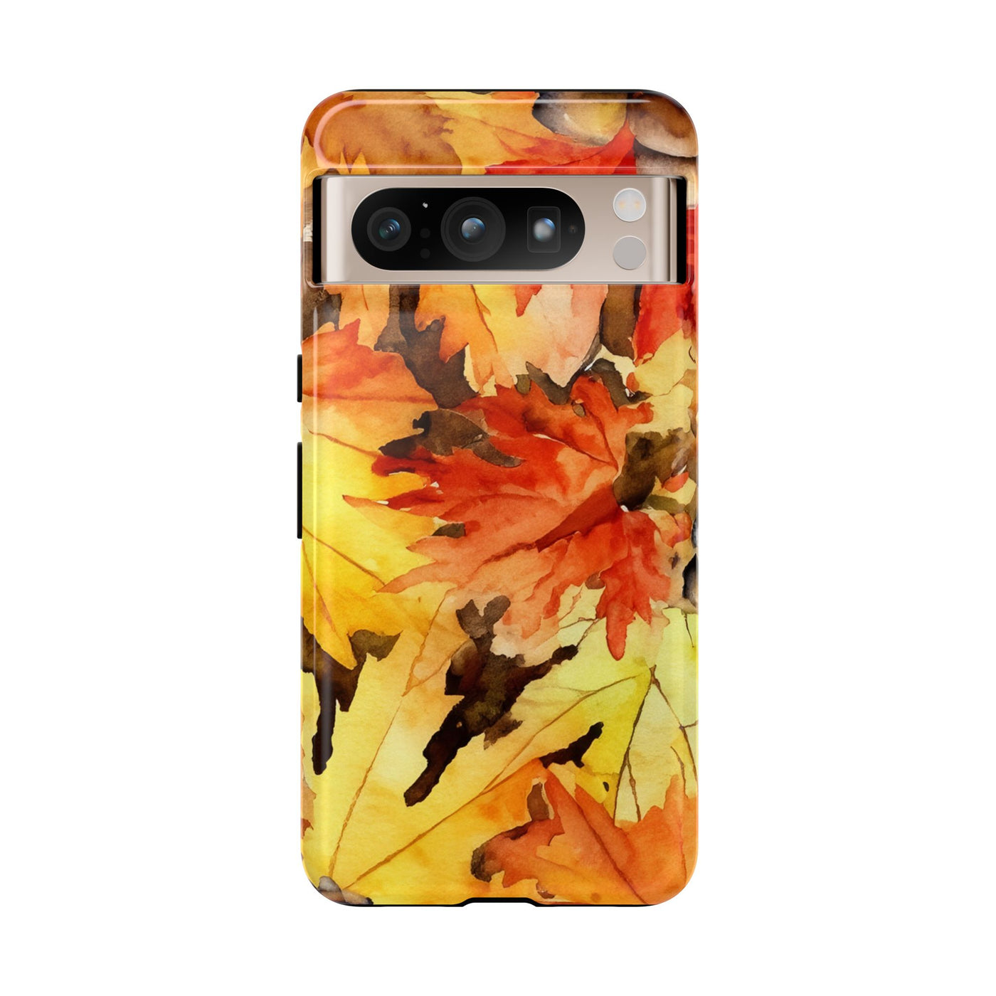 Impact Resistant, Fall Leaves, Cute Phone Cases for Samsung S24, S23, S22, S21, IPhone 15 pro Iphone 14 pro Iphone 13 IPhone 12 Iphone 11