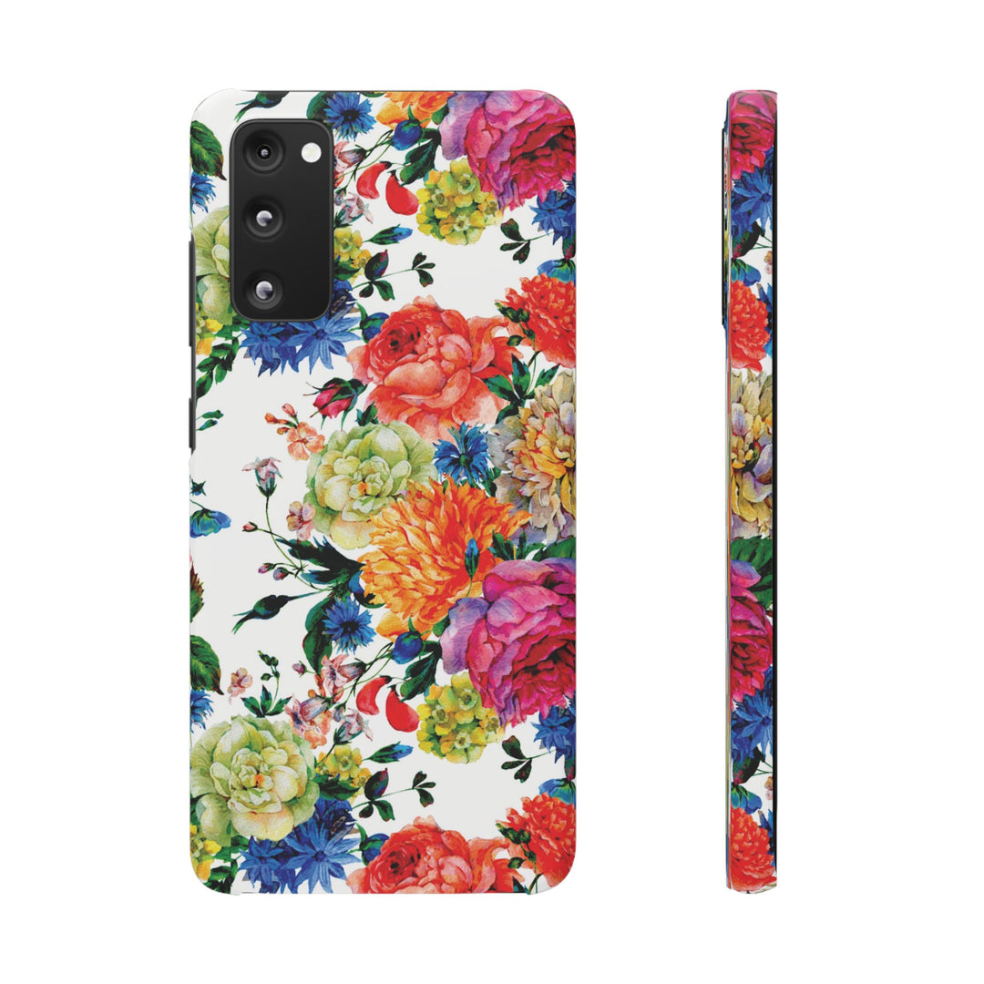 Sleek Snap Colorful Flowers Cute Phone Case for iPhone 16 15 14 13 12 11 X Xs Max Xr Pro Plus Samsung Galaxy S24 S23 S22 S21 S20 Note Ultra