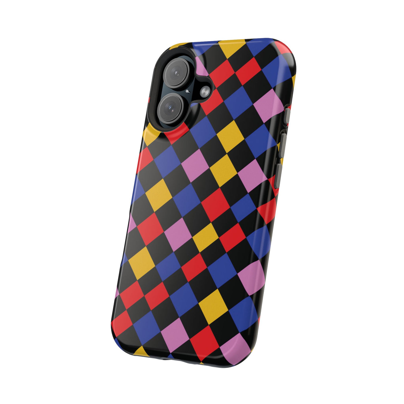 Aesthetic Colorful Checkerboard Tough Magsafe Phone Case - For iPhone 17 Pro Max iPhone 16 Pro iPhone 15 Iphone 14 Plus 13 Pro 12 11 Gift - Studio40ParkLane