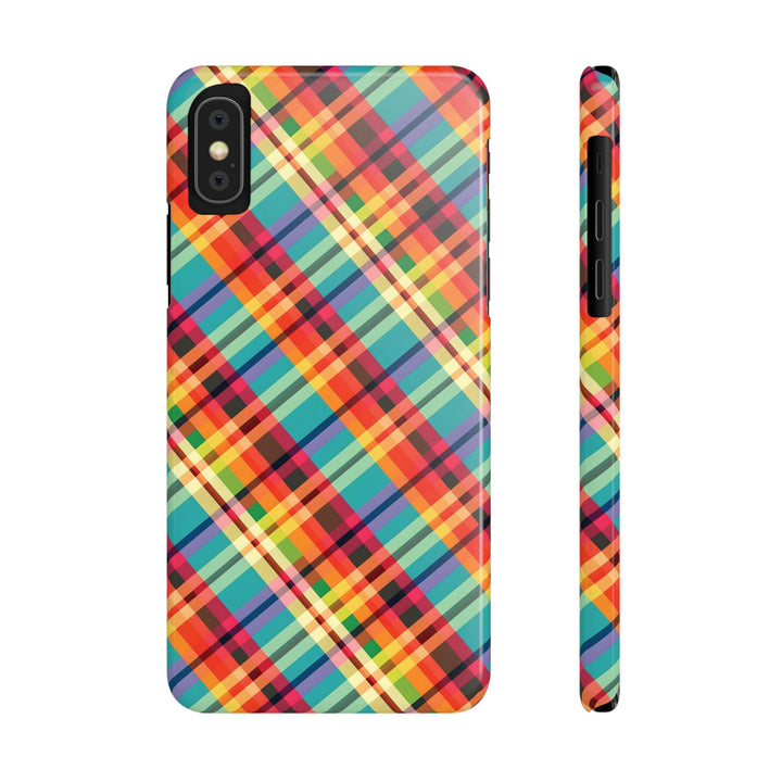 Slim Checkered Plaid Gift for Her Cute Phone Cases for Iphone 16 Pro Max | iPhone 15 Case | iPhone 15 Pro Max Case, Iphone 14, 13, 12, 11, 10, 8, 7 - Studio40ParkLane