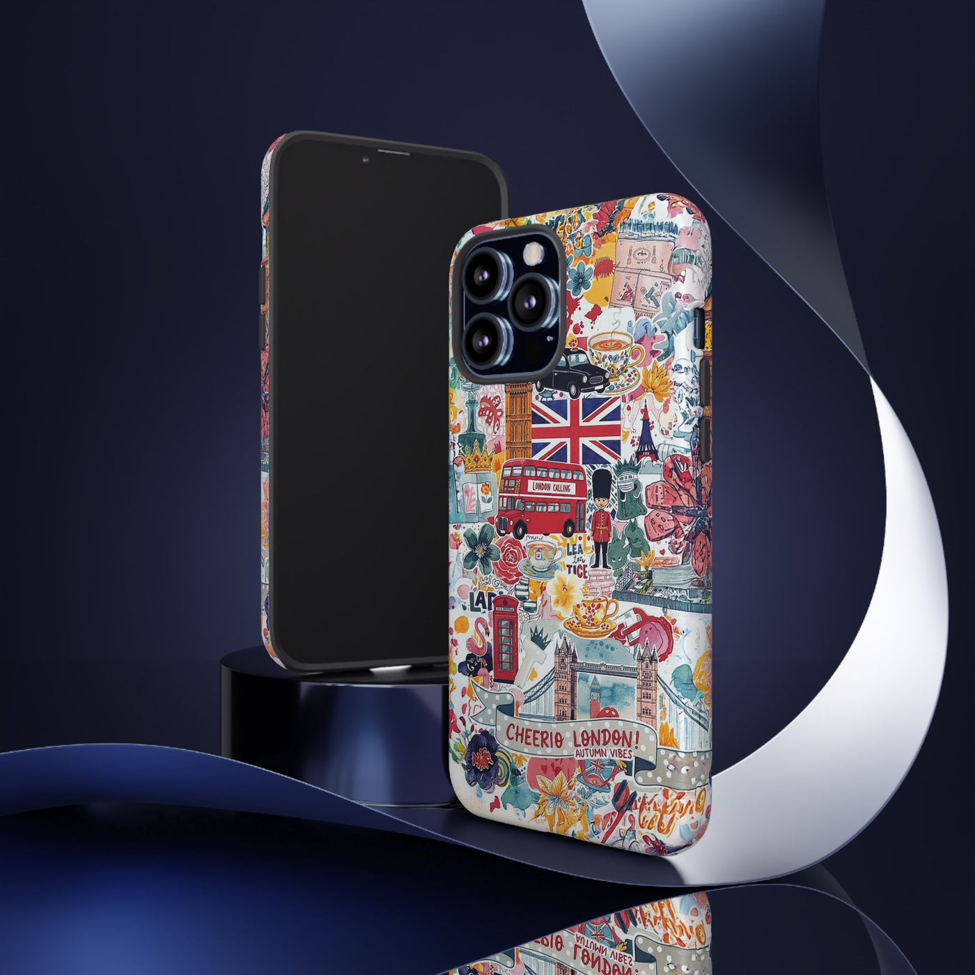 London England Coquette Collage Tough Premium Phone Case - For iPhone 17 Pro Max iPhone 16 Pro iPhone 15 Iphone 14 Plus 13 Pro 12 11 10 XR - Studio40ParkLane