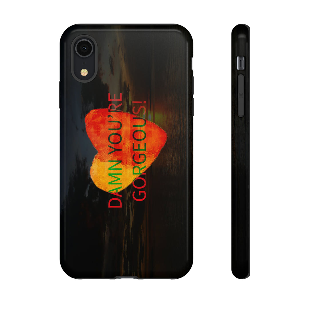 Cute IPhone Case | iPhone 15 Case | iPhone 15 Pro Max Case, Iphone 14 Case, Iphone 14 Pro Max Case IPhone Case for Art Lovers, Heart Sunset - Studio40ParkLane