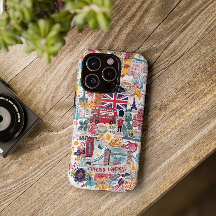London England Coquette Collage Tough Premium Phone Case - For iPhone 17 Pro Max iPhone 16 Pro iPhone 15 Iphone 14 Plus 13 Pro 12 11 10 XR - Studio40ParkLane