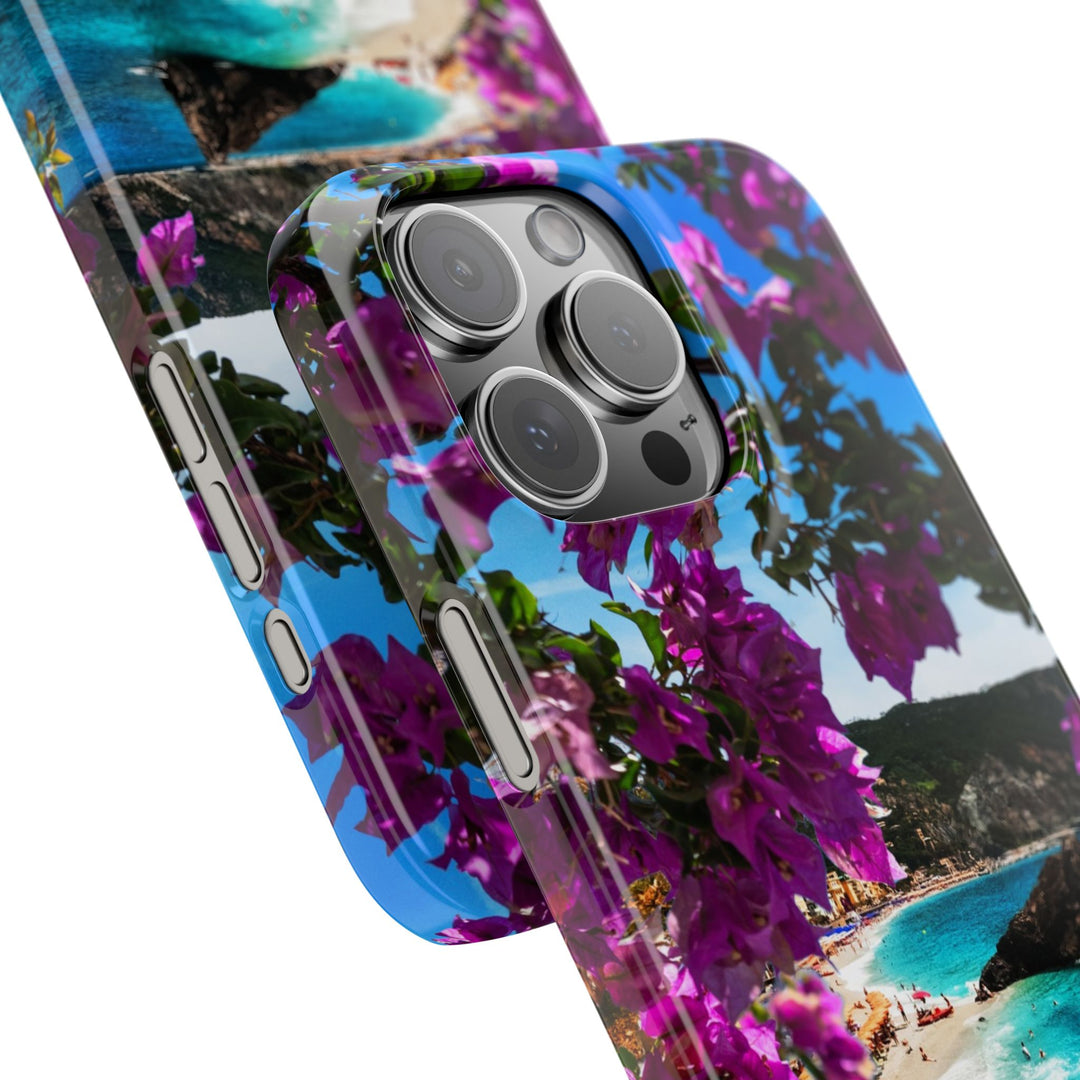 Slim Bougainvillea Sea View Cute Phone Cases for Iphone | iPhone 15 Case | iPhone 15 Pro Max Case, Iphone 14, Iphone 14 Pro Max, Iphone 13 - Studio40ParkLane