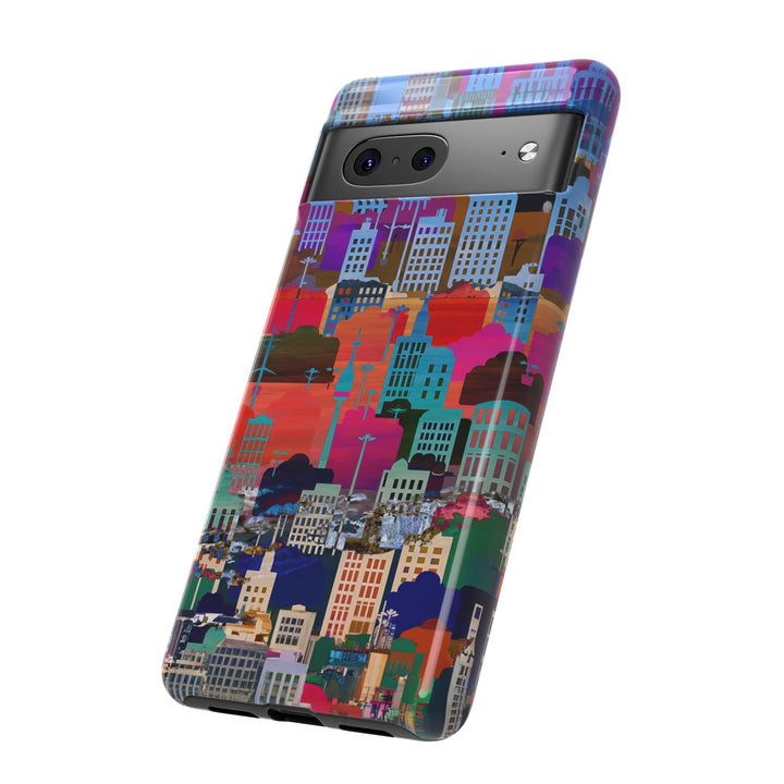 Cute Samsung Case | Cool Iphone Case | Summer City Skyline, Samsung S24, S23, S22, S21, IPhone 15 Case | Iphone 14 Case, Iphone 13 Case - Studio40ParkLane