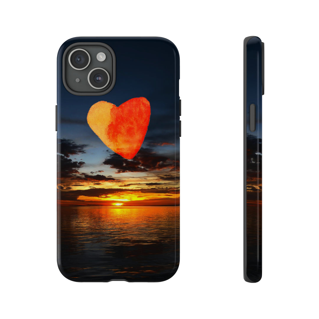 Cute IPhone Case | Rising Heart Love Sunset, iPhone 15 Case | iPhone 15 Pro Case, Iphone 14 Case, Iphone 14 Pro Max Case - Studio40ParkLane