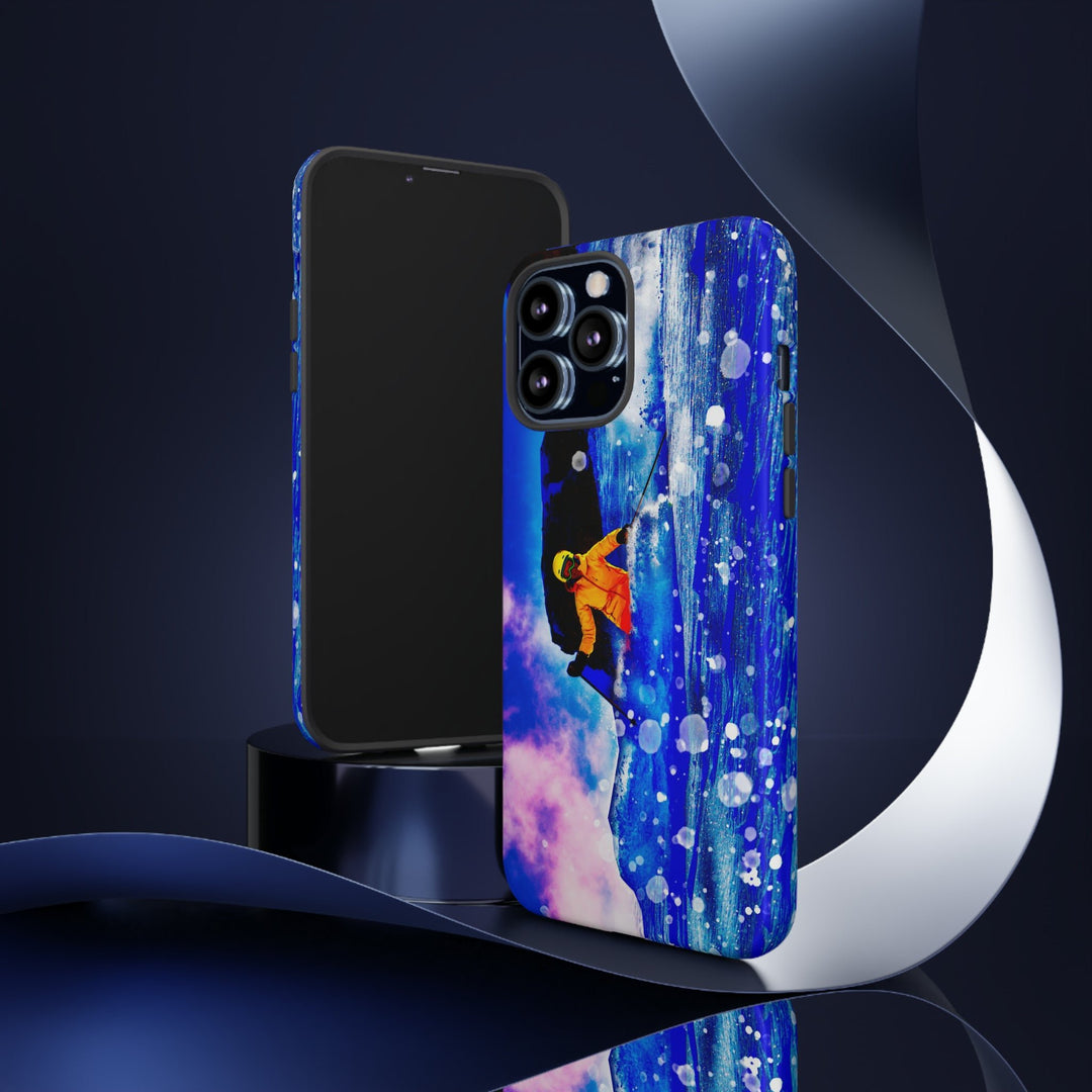 Cute IPhone Case | iPhone 15 Case | iPhone 15 Pro Max Case, Iphone 14 Case, Iphone 14 Pro Max Case IPhone Case for Art Lovers, Skier Mountain - Studio40ParkLane