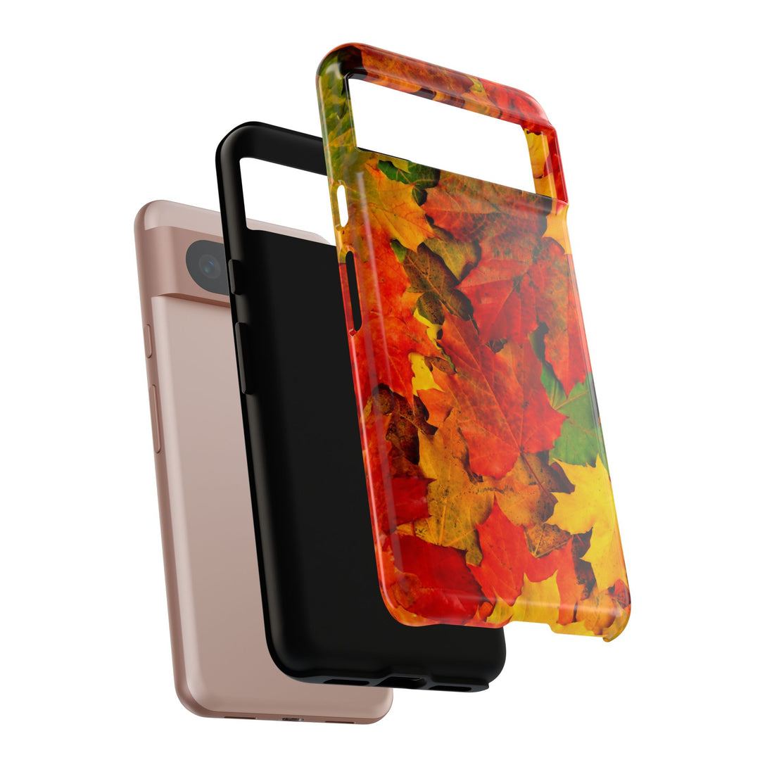Fall Leaves Impact Resistant, Cute Phone Cases for Samsung S24, S23, S22, S21, IPhone 15 pro Iphone 14 pro Iphone 13 IPhone 12 Iphone 11 - Studio40ParkLane