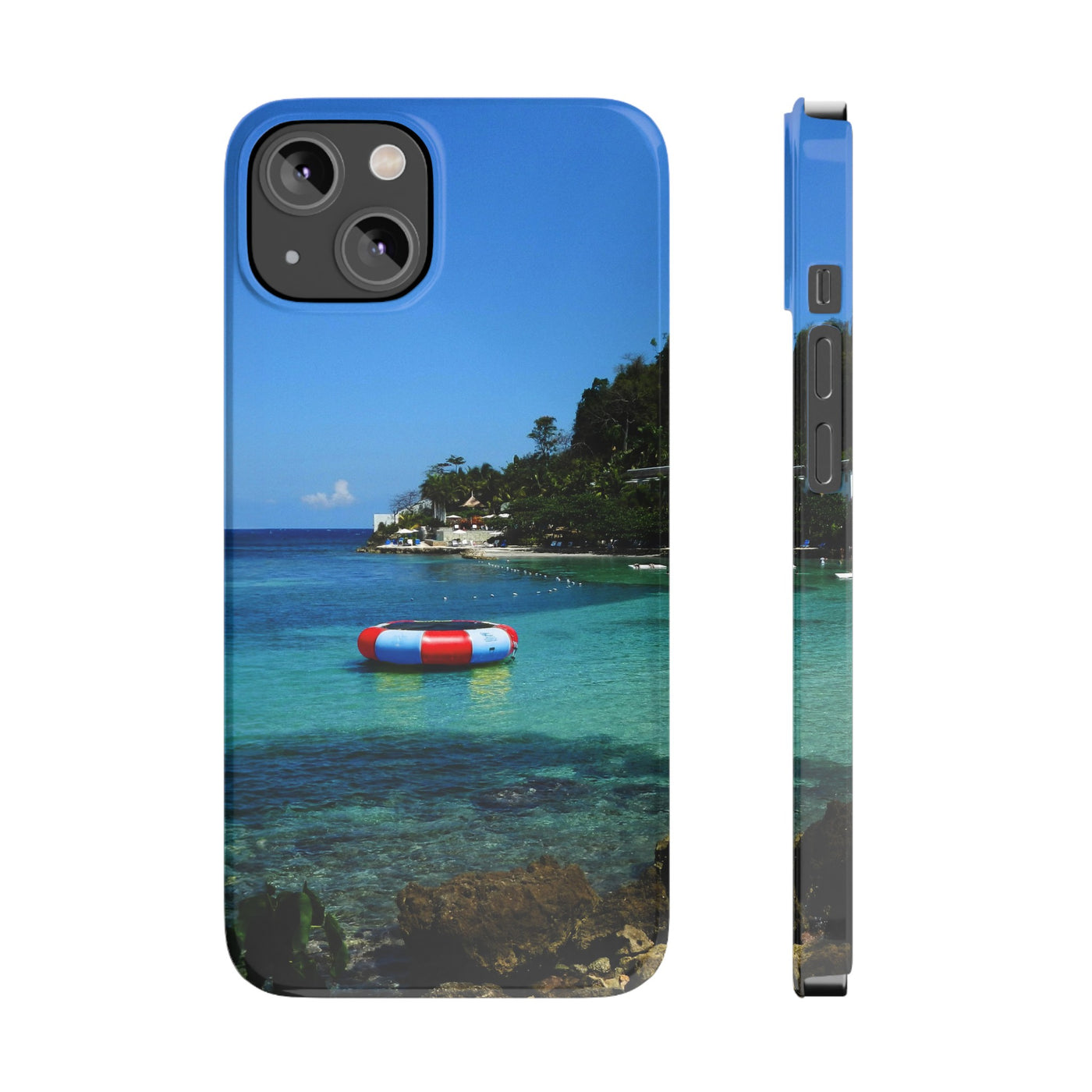 Jamaica Beach Pontoon Slim Cute Phone Cases for Iphone | iPhone 15 Case | iPhone 15 Pro Max Case, Iphone 14, Iphone 14 Pro Max, Iphone 13, 12